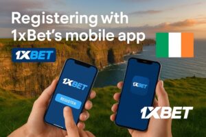 Registering with mobile app at 1xBet